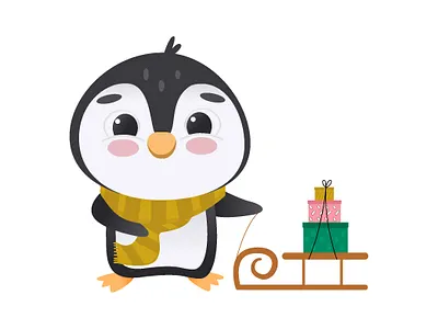 Cute penguin character adobe illustrator branding character design character set christmas set color cute penguin design gradient graphic design illustration illustrator kids illustration logo penguin set vector vector illustration vector set winter set xmas set
