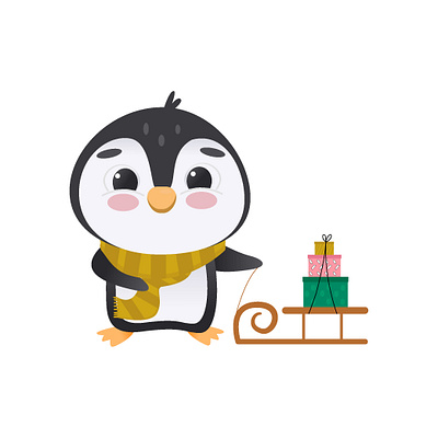 Cute penguin character adobe illustrator branding character design character set christmas set color cute penguin design gradient graphic design illustration illustrator kids illustration logo penguin set vector vector illustration vector set winter set xmas set