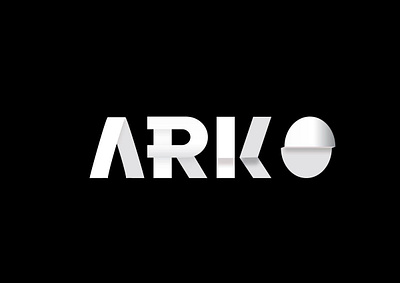 ARK O blackandwhite branding design letters logo logoshape shapes silver typography