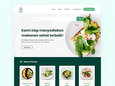 "JAZZ FOE Food" - Healthy Food Website branding clean design desktop diet dietapp exploration food foodapp green header healthyfood homepage shop ui uidesign uiux vegan webdesign website