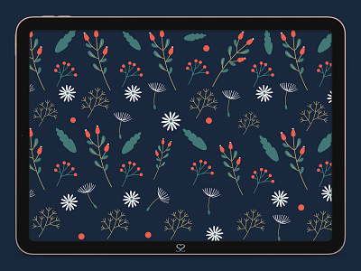 Holiday Decorative Pattern - Vector Art adobe illustrator christmas decorative dribbbleweeklywarmup graphic art holiday illustration natural paper pattern playoffs wrapper