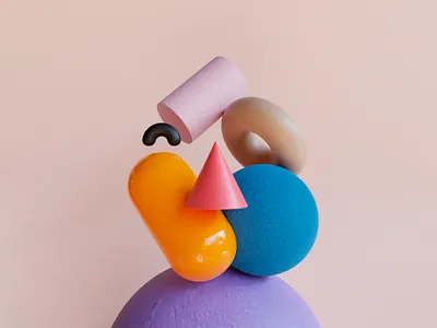 Microsoft Design Avatar in Blender 3d 3d illustration 3dartist blender blender3d cute cycles render geometry microsoft design render