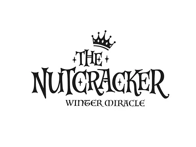 Nutcracker show logo immersive lettering logo logotype nutcracker show type typography winter
