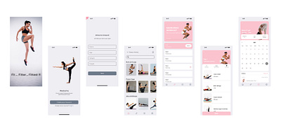 My Fitness App app design ui