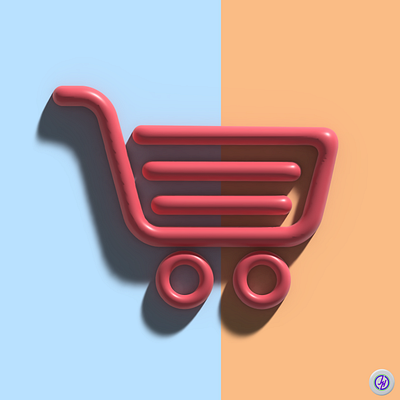 Shopping cart Minimalist Design 3d animation branding graphic design logo minimalist motion graphics ui