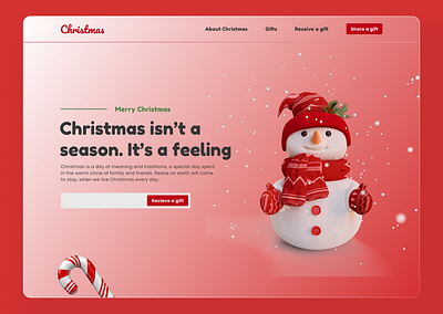 Christmas Project adobe xd graphic design