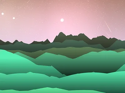 Aliendscapes - Parallax Landscape Generator alien fxhash generative javascript landscape planet space