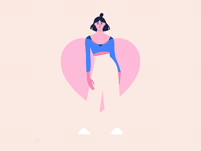L'amour colour design drawing fashion illustration paris style