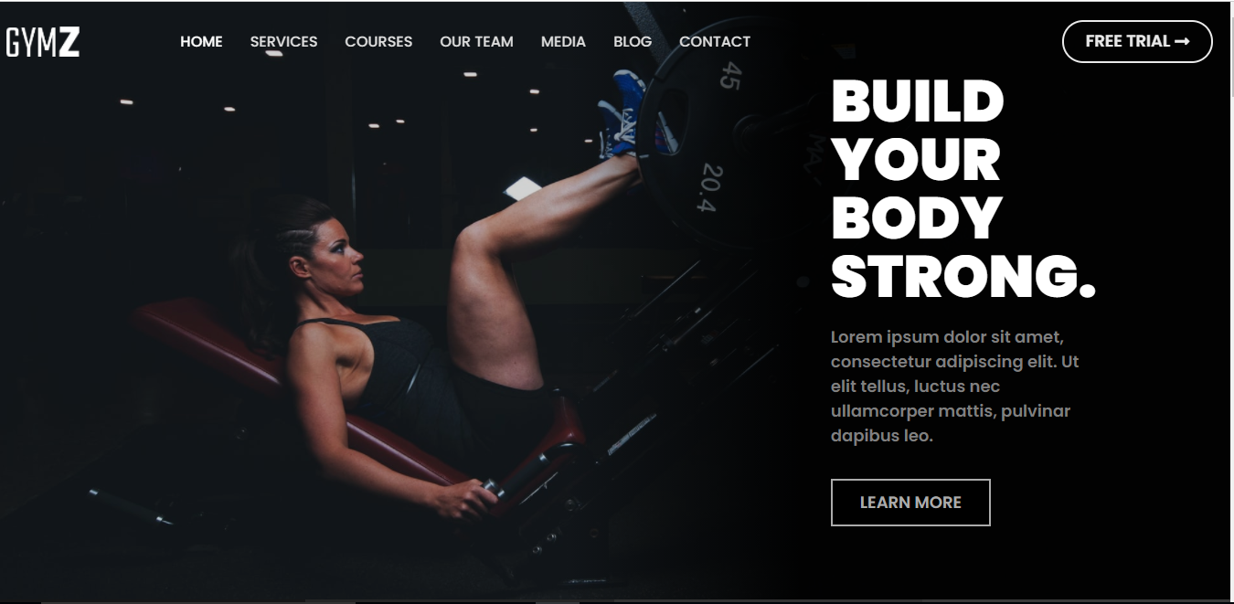 Body Buliding Web by ALi kamal on Dribbble