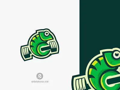 Chameleon logo design chameleon graphic design illustration logodesign vector