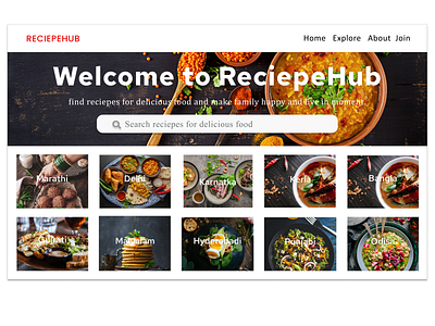 Landing Page for online Restaurant Website branding graphic design ui