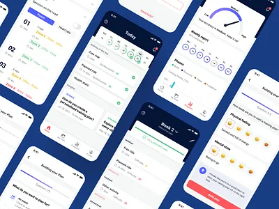 Cycling Coach Mobile App app designer ios mobile ui