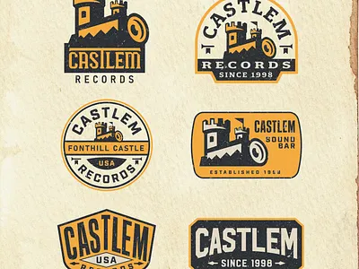 CASTLEM RECORDS LOGO SOUNDS LOGO animation branding castle logo creative creative logo design designollo graphic design identity illustration king loog kingdom logo logo logodesign logotype motion graphics music logo records logo studio logo ui