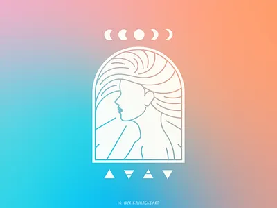 Aphrodite hand drawn illustration vector