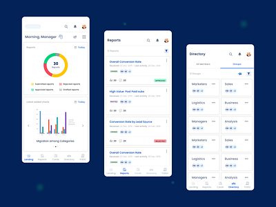 Collaboration Mobile App app clean dashboard design minimal ui ux web