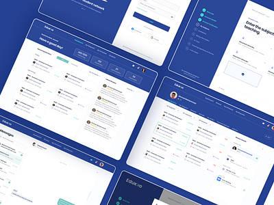 Personalized Learning App app clean dashboard design minimal ui ux web