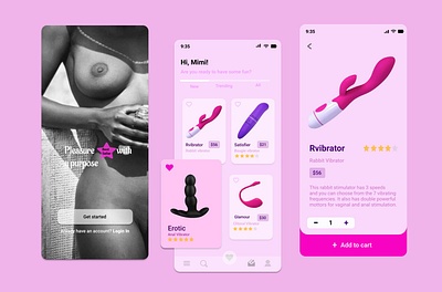 Sex Toys App ui ux