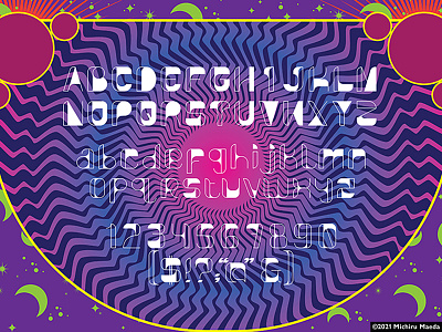 Psychedelia typeface (blue) download font illustration lowercase numbers numerals psychedelia psychedelic royalty free symbols typeface typography uppercase vector vectorstock