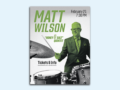 San Jose Jazz: Matt Wilson adobe illustrator advertising brand identity branding design jazz typography