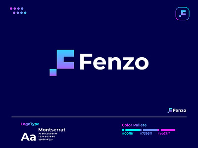 Modern F Letter | 2nd Logo concept for "Fenzo" | Branding app icon brand identity branding branding design colorful logo custom logo dribbble logos illustration lettermark logo logo design logodesign logos minimal minimalist modern f logo popular symbol technology typography