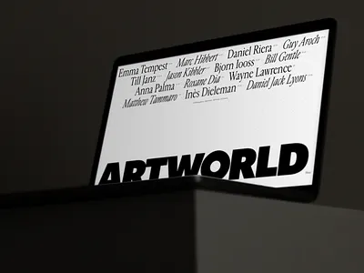 ARTWORLD animation art artworld branding design hero logo portfolio typography website