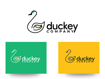 Duckey Logo abstract logo clean logo graphic design logo simple logo