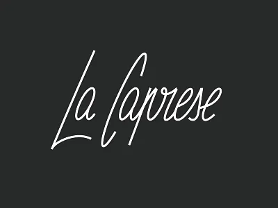 La Caprese - Brand Identity brand identity branding caprese fast casual food hand drawn ill illustration italian lettering line logo playful script simple tomato
