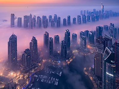 Dubai Above The Clouds skyscrapers
