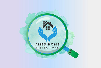 Ames Home Inspections branding design feminine graphic design hand drawn illustration logo logo design typography watercolor