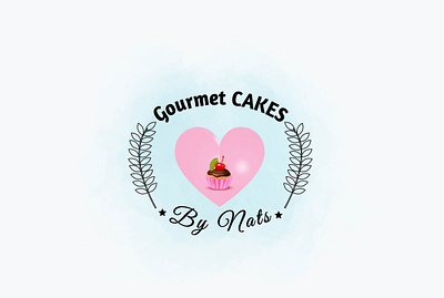 Gourmet Cakes bakery logo branding design feminine graphic design illustration logo logo design typography vector