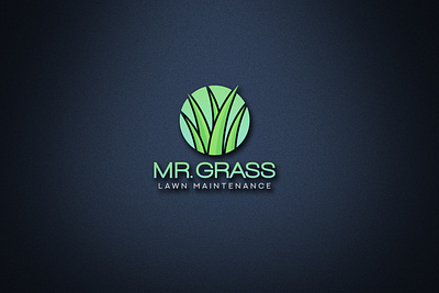 Mr. Grass brand logo branding business logo creative flat logo graphic design graphic designer illustrator logo logo creation logo design logos minimalist modern logo photoshop professional unique vintage