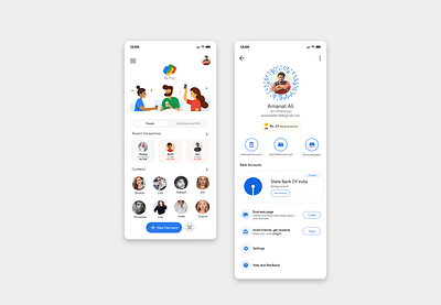 GPay Redesign design fintech ui ux