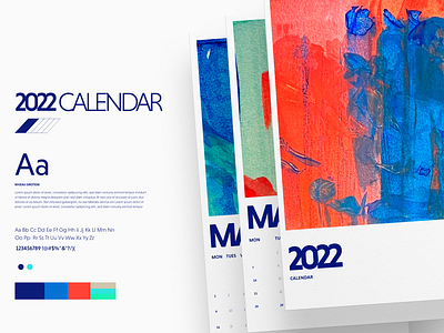 2022 Calendar calendar design illustration print product product design