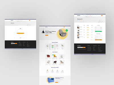 E-Commerce: Furniture Store branding design ui