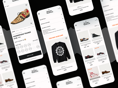 Redesign og the Vivienne Westwood site e commerce fashion ui ux