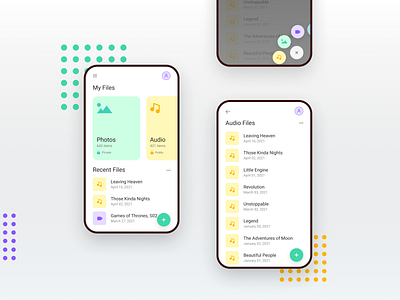Files Apps UI Design design figma mobile ui ux