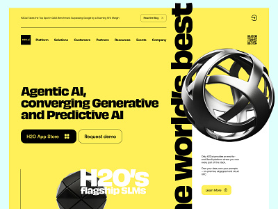 H2Oai aesthetic ai artificial intelligence blockchain design landing landing page simple typography ui ux web design web site