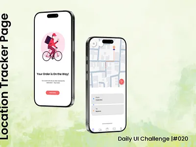 Location Tracker Page | UI Design | Daily UI | #020 animation cleanui dailydesignchallenge dailyui dribbble ecommercedesign figmadesign graphic design location location tracker mobiledesign modernui ordertracking purchasetracker tracker ui uidesign uiux uxdesign webdesign