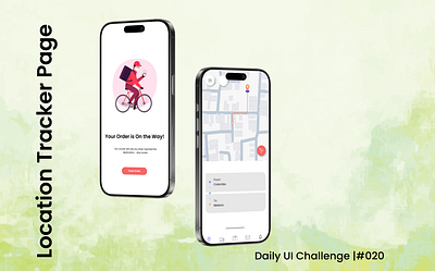 Location Tracker Page | UI Design | Daily UI | #020 animation cleanui dailydesignchallenge dailyui dribbble ecommercedesign figmadesign graphic design location location tracker mobiledesign modernui ordertracking purchasetracker tracker ui uidesign uiux uxdesign webdesign