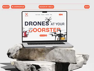 Veltra - Drone Delivery Website Landing Page ai canva chatgpt delivery dronedelivery dronewebsite figma landingpage photoshop uiux website