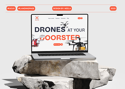 Veltra - Drone Delivery Website Landing Page ai canva chatgpt delivery dronedelivery dronewebsite figma landingpage photoshop uiux website