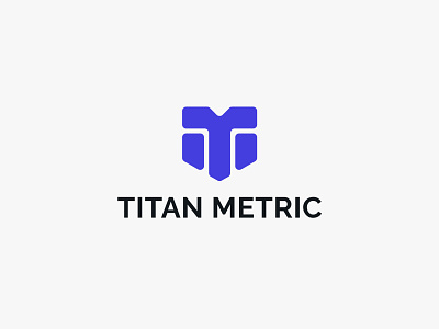 Titan Metric Logo Design branding clean construction logo logo logos m letter minimalist logo modern logo design monogoram logo t letter