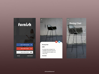 Furnish adobe xd app app design graphic design ui ui design