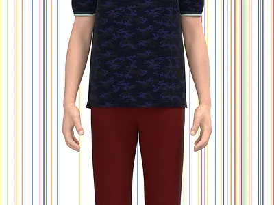 Men's Polo 3d branding clothes clothing graphic design pajamas polo trouser trousers