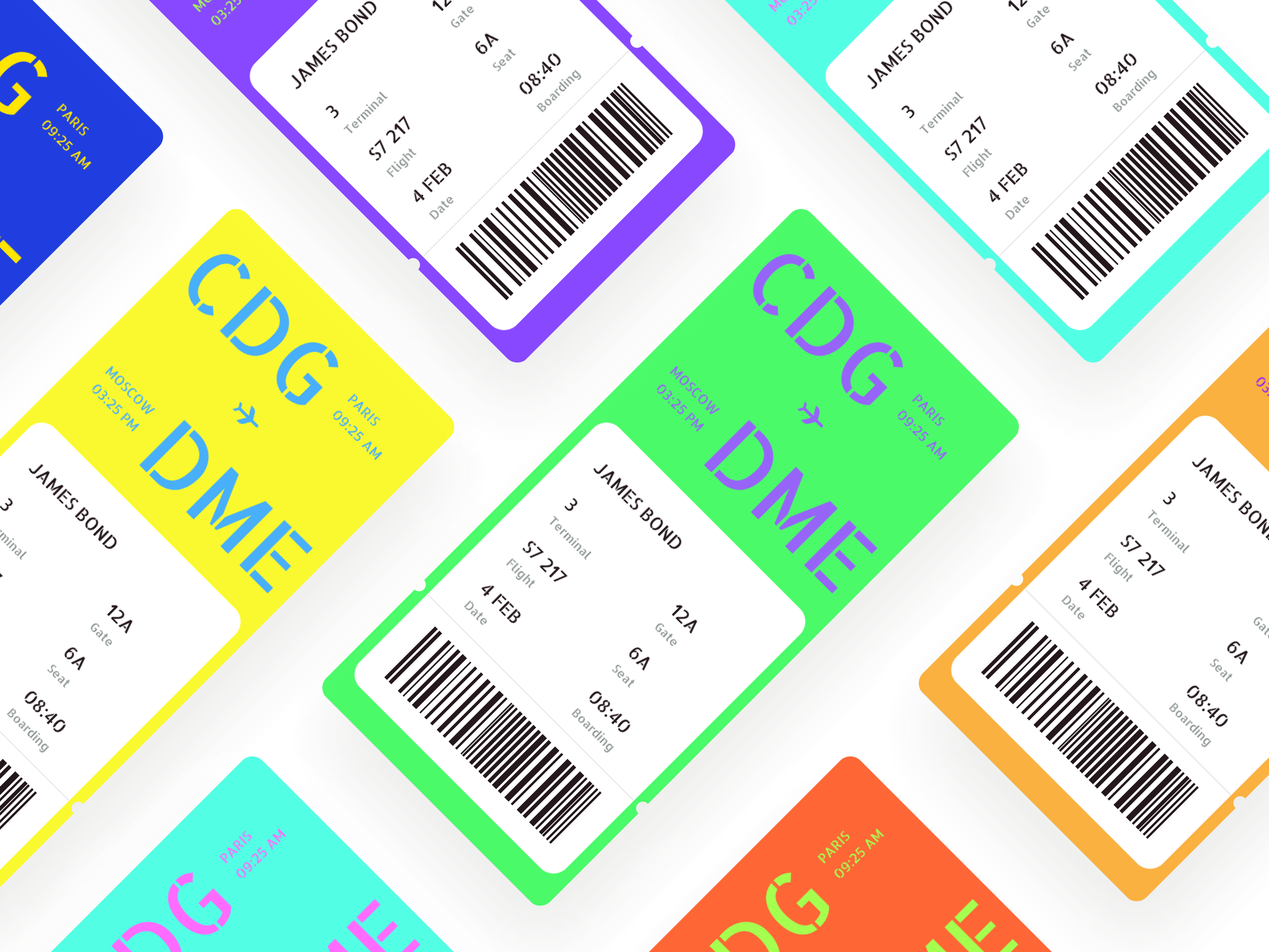 Example of Boarding pass
