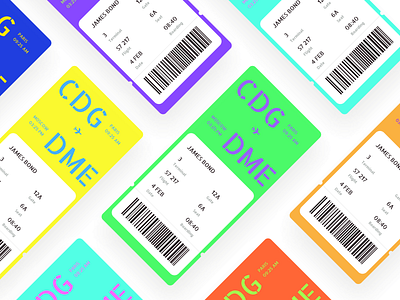 Boarding pass airplane apple boarding pass colorful daily dailyui dailyuichallenge design flight ios plane ui ux