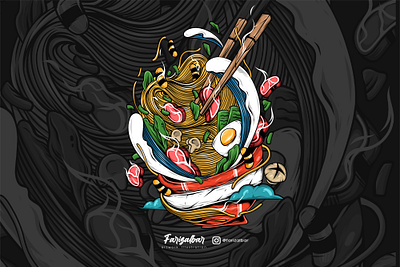 NOODLE SERIES #002 3d adobe animation app apparel art brand branding car design farizalbar graphic design illustration logo motion graphics svg ui vector work