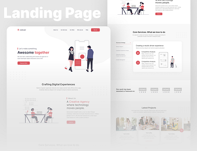 Corporate Landing Page Design branding design figma graphic design landing page landing page design ui ui ux design uiux ux design webdesign website