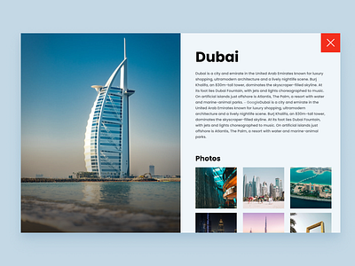 Explore The World - Details Page details page explore invision minimal modern tourism travel traveling ui ui design ux web web design