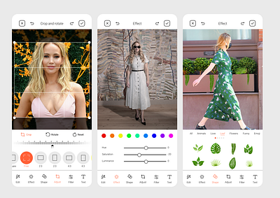 Phox App app application editor graphic design photo photoeditor ui